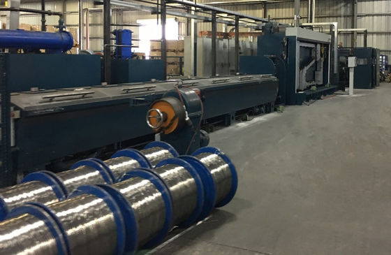 Un bon prix. Ligne de décomposition des tiges Machine de dessin de fil d'aluminium en ligne