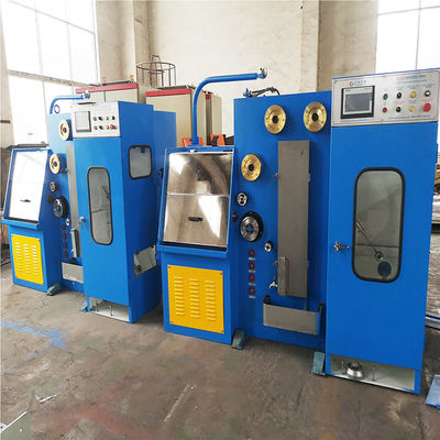 Un bon prix. Machine de fabrication de fil fin de cuivre électrique de type vertical horizontal avec anneuse en ligne en ligne
